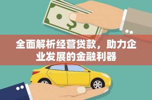 贺州全面解析经营贷款，助力企业发展的金融利器