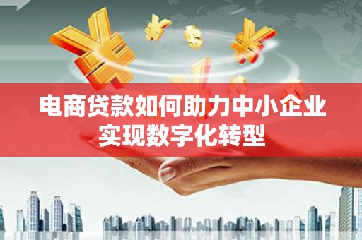 贺州电商贷款如何助力中小企业实现数字化转型