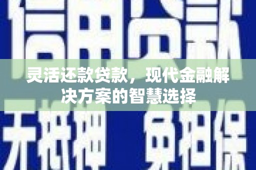 贺州灵活还款贷款，现代金融解决方案的智慧选择