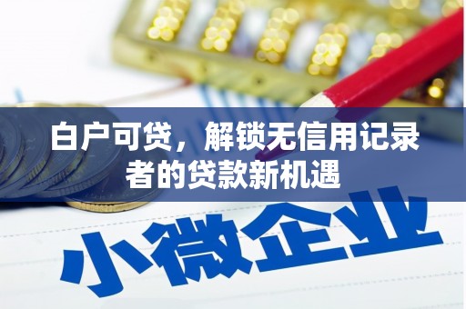 贺州白户可贷，解锁无信用记录者的贷款新机遇