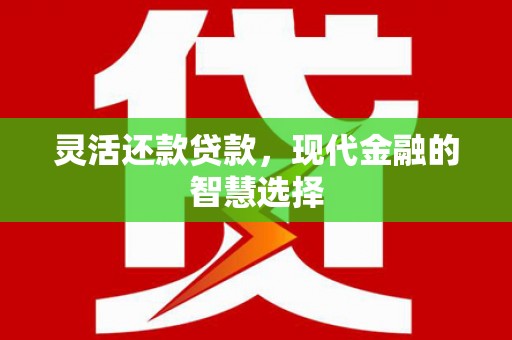 贺州灵活还款贷款，现代金融的智慧选择