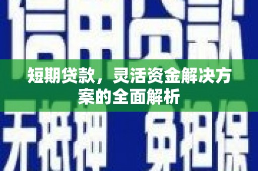 贺州短期贷款，灵活资金解决方案的全面解析