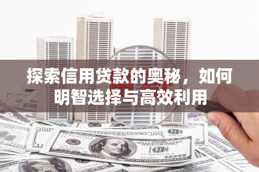 贺州探索信用贷款的奥秘，如何明智选择与高效利用