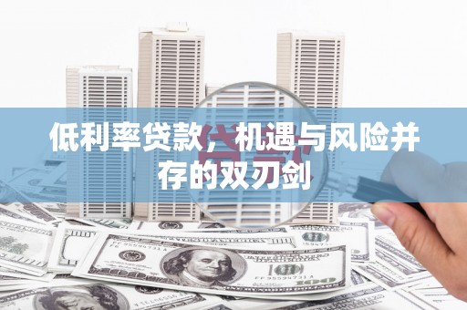 贺州低利率贷款，机遇与风险并存的双刃剑