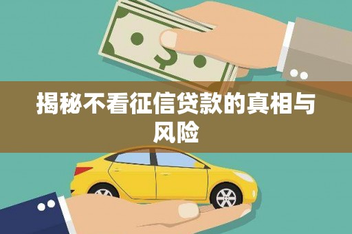 贺州揭秘不看征信贷款的真相与风险