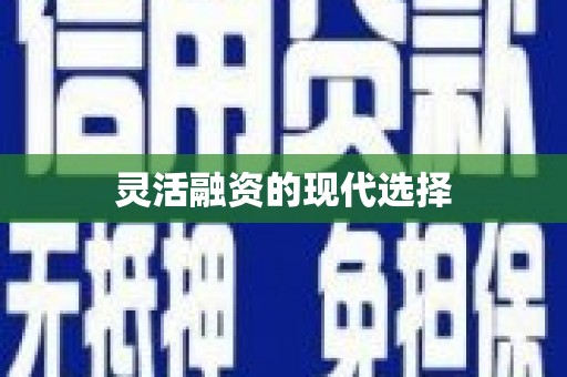 贺州灵活融资的现代选择